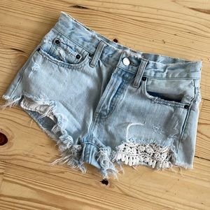 Free people Jean cut offs